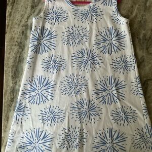 The Beaufort Bonnet Company Casual Blue and White Dress